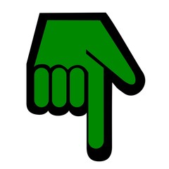 Fingerzeig unten