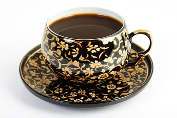 Coffee cup on white background