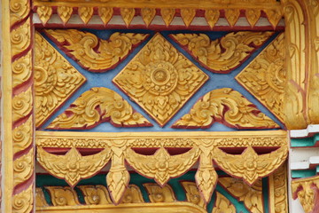 art on archway, Wat Nong Toob, Borabue, Mahasarakama