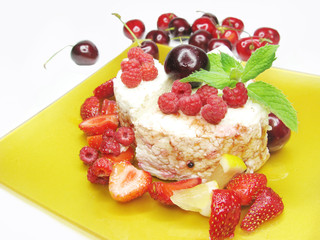 raspberry fruit dessert