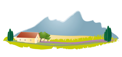 Paysage provençal