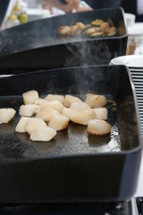 Cuisson de Saint-Jacques façon plancha