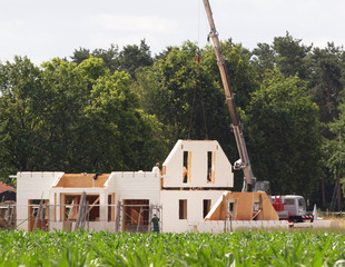 Fertighausbau