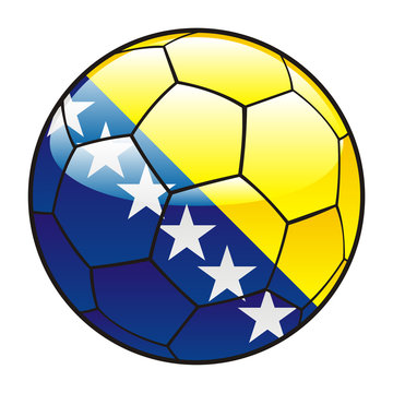 bosnia and herzegovina flag soccer ball clip art preview
