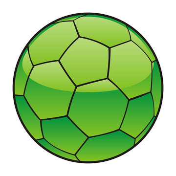 vector illustration of Libya flag on soccer ball