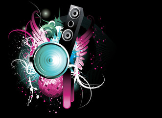 abstract music vector