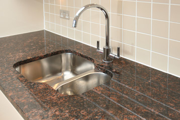 Kitchen Sink with Granite Worktop