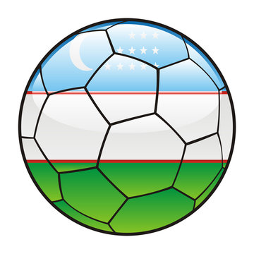 uzbekistan flag soccer ball clip art preview