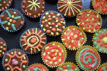 Delicious colorful sweets