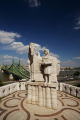 Obraz premium Budapest, freedom bridge, Istvan Kiraly