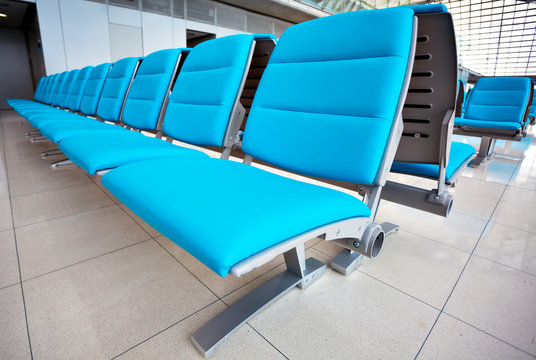 Abstract airport seats