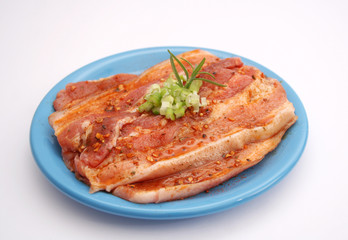 marinierter schweinebauch