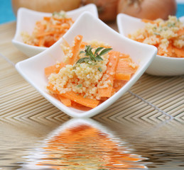 Karottensalat mit couscous
