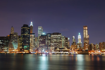 Fototapeta na wymiar Urban Manhattan New York City skyline