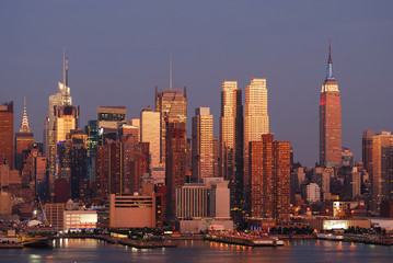 New York City Manhattan sunset