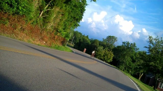 Bike Rider Coming Toward Viewer