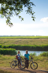 Naklejka premium relax biking