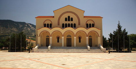 Obraz premium Across the square to Gerasssimos Monastery