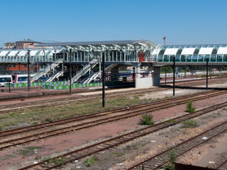 Naklejka premium Tunnel aérien à Massy-Palaiseau, gare RER