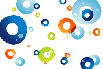 Water Bubbles background, vector