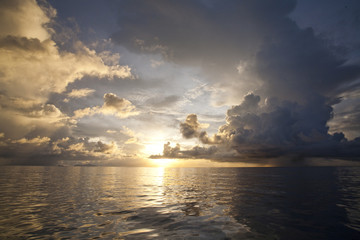 Fototapeta premium seychelles, tramonto