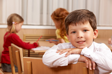 Clever schoolboy