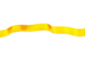 bright yellow holiday ribbon