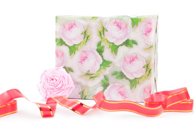gift box with roses
