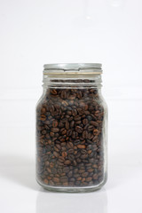 Coffee Bean Inside Glass Jar