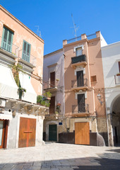 Typical house in Bari Oldtown. Apulia.