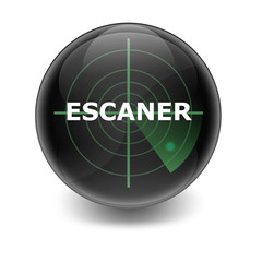 Esfera brillante con texto 