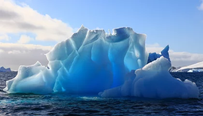 Foto auf Glas Wunderbarer Eisberg fast durchsichtig in der Antarktis © Achim Baqué