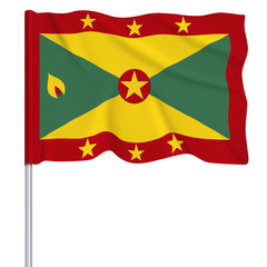 Flaggenserie-Karibik Grenada