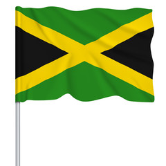 Flaggenserie-Karibik Jamaica