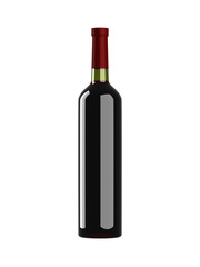 Red wine bottle