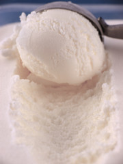 milk ice cream close up