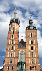 Fototapeta na wymiar piękna polskiej architektury z Krakowa Polsce