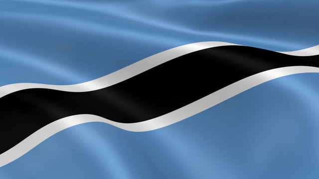 Batwsana flag in the wind