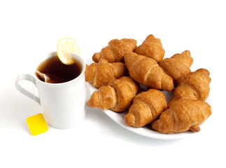croissants and tea