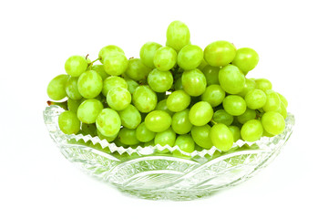 Grape in crystal vase