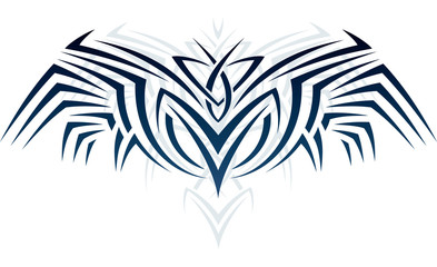 Fototapeta na wymiar Wings in tattoo style