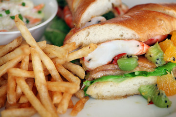 sandwich with prawn