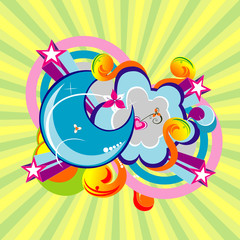 abstract shapes vector illustration