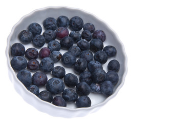 Fresh Bowl of Blueberries