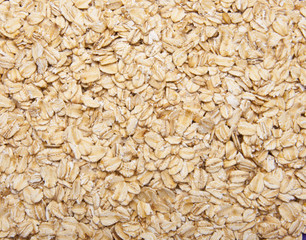 Fresh Whole Grain Oats Background.