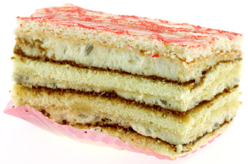 gâteau, fond blanc