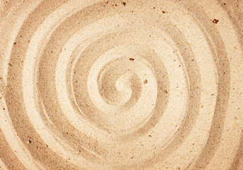 Spiral on  sand