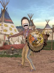 Papier Peint photo Lavable Indiens Indien d& 39 Amérique - Cheyenne