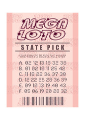Obraz premium lottery ticket