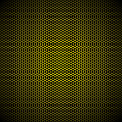 hexagon gold metal background